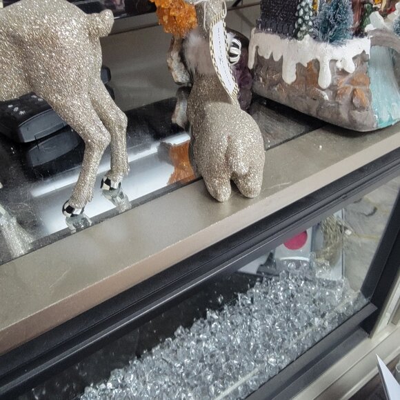 Mackenzie Childs Reindeer Stunning Silver Deer Set of 2  Sold Out NEW NWT - Picture 5 of 6